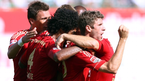 Bayern celebrate their victory