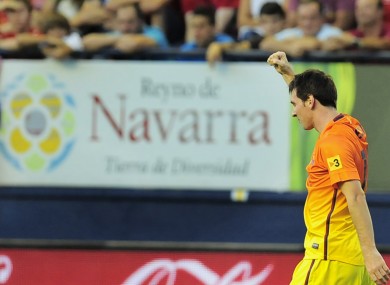 Messi makes magic last night with 2 goals against Osasuna