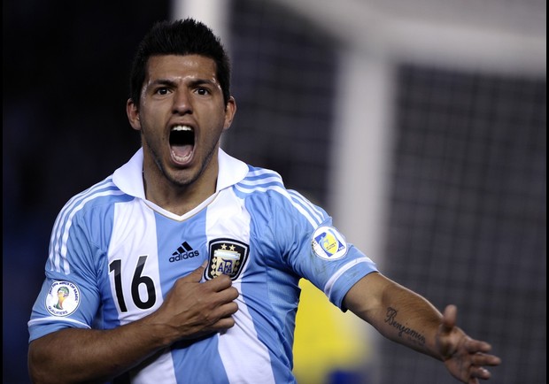 Argentina's Sergio Aguero