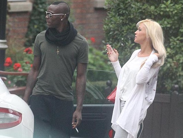 Bad habit-Balotelli has regularly been spotted smoking away from training and matches