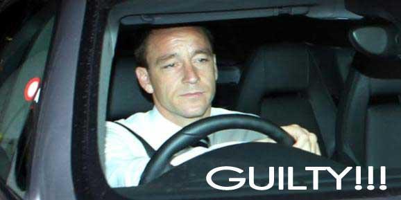 Chelsea captain John Terry: Guilty!