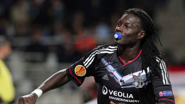 Gomis celebrated his goal by putting a dummy in his mouth, he got a yellow card for that...