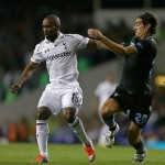 Jermaine Defoe against Lazio in the Europa League