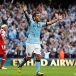 Tevez scores the third goal for Manchester City