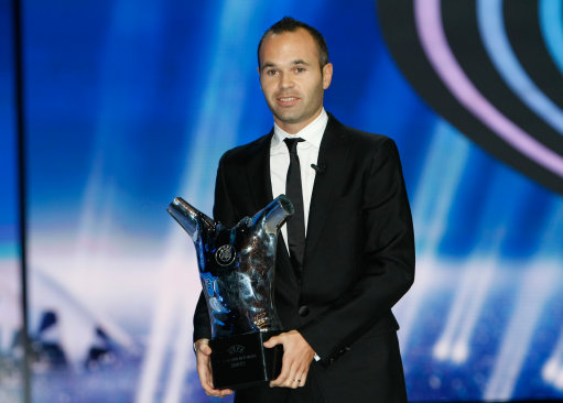 UEFA Best Player in Europe Andres Iniesta