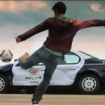 David Villa destroying a police car for a Need for Speed advert- the video has been censored