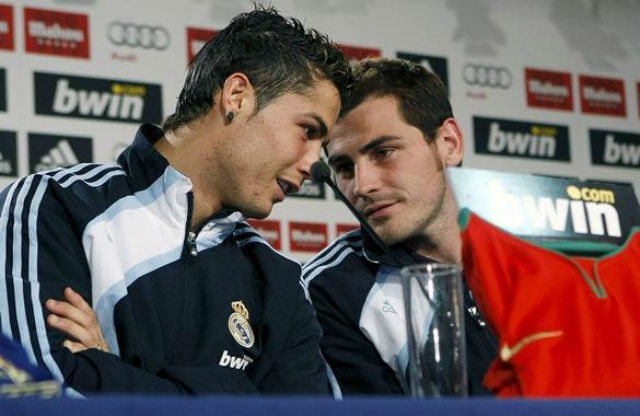 Friends or just teammates? Iker Casillas chose not to vote for Cristiano Ronaldo for the ballon d'or 2012 but for his fellow spaniard Sergio Ramos