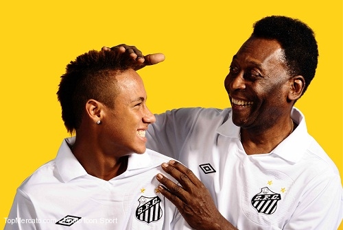 King Pele and his protege Neymar whom he believes is better than Messi