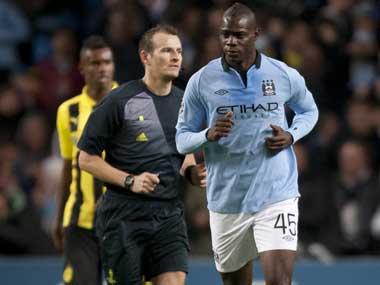 Manchester City struggled through the match when Baloteli concealing the last goal