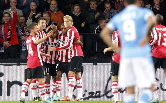 PSV Eindhoven dominated their match against the Italian club Napoli