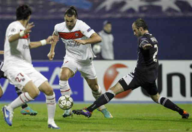 Paris Saint Germain after their defeat with Porto made a come back against Dinamo Zaghreb at the Champions League