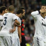 Ronaldo celebrates the his goal with his team mates