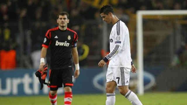 Ronaldo disappointed with lose against Borussia Dortmund at the Champions League