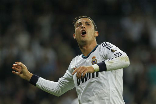 Ronaldo with his hat trick