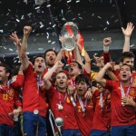 The Spanish National team 'La Roja' win trophies in spite of the fact that they play without a striker...