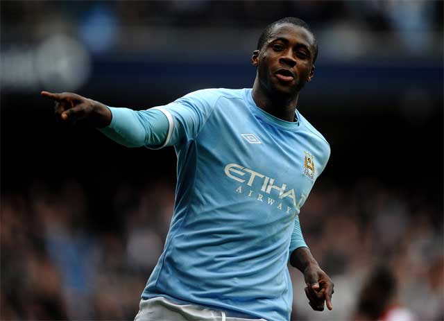 Yaya Toure the most dominant midfield player in football today.