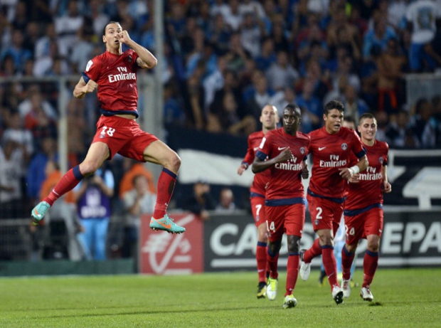 Zlatan Ibrahimovic extremely happy afetr scoring this amazing  karate backheel volley