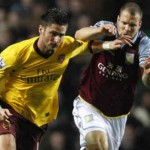 Arsenal twice hit the woodwork as they were held to a draw by Aston Villa and missed the chance to return to the top of the Premier League