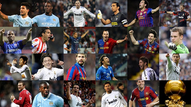 Ballon d'Or France Football 2012-Who are the three nominees?