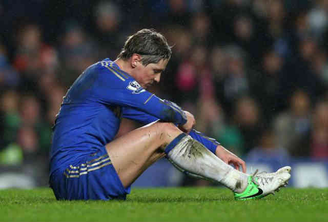 Fernando Torres disappointed as the Chelsea draw with Manchester City