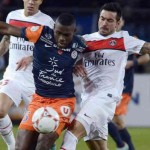 Montpellier who are the current champions of France drew with the strong team of Paris St Germain