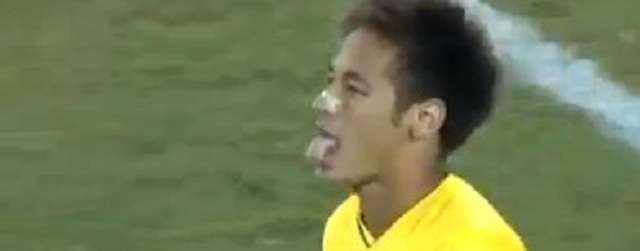 Neymar still can't believe it, he missed his penalty by miles