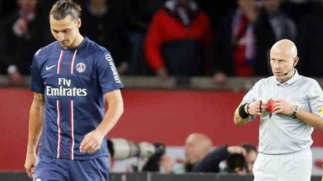 Paris St Germain who were unbeaten got beaten and Zlatan Ibrahimovic getting sent off with a red card