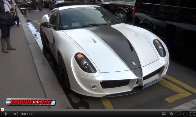 Samuel Eto'o's Ferrari 599 by Mansory in front of the Park Hyatt Hotel, Paris