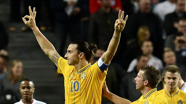 Zlatan Ibrahimovic scored a 30 yards bicycle kick goal against England, he scored 4 goals to give Sweden the victory