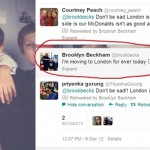 Brooklyn Beckham gives away his Dad’s destination on Twitter