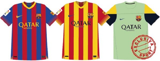 barcelona jersey all years