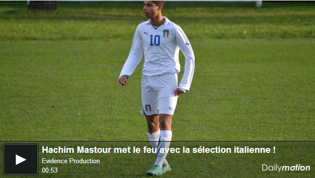 Hashim Mastour, the Italian prodigy of Moroccan origin plays his first game with Italy U15