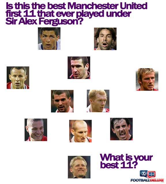 Manchester United's best 11 under Sir Alex Ferguson