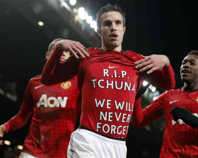 Manchester United relied on an own goal and a late strike from Robin van Persie to beat West Brom 2-0 at Old Trafford
