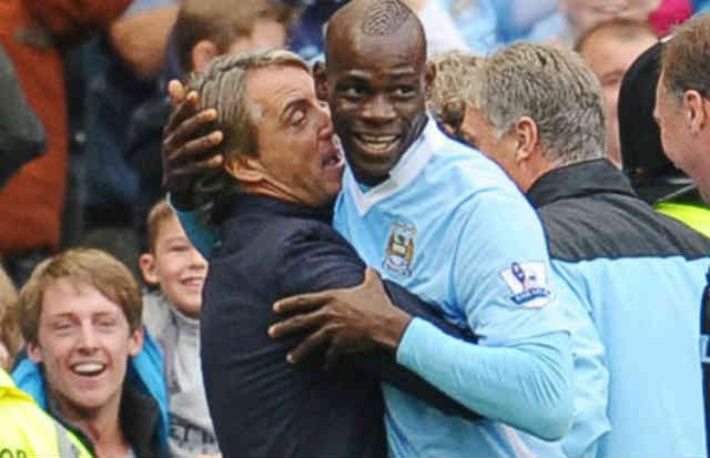 Mario Balotelli and Roberto Mancini have made up and decided they were work together.