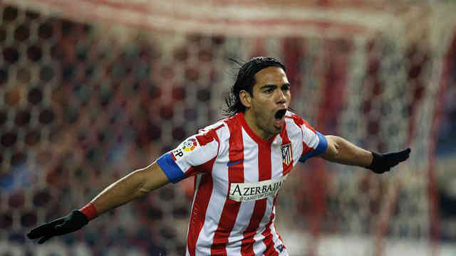 Radamel Falcao scores five goals and takes Ateltico Madrid with a win