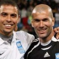 Ronaldo and his friends faced ... Zinedine Zidane and his friends.