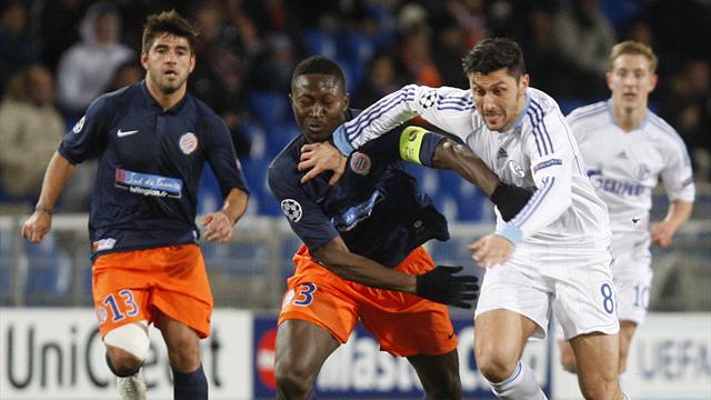 Schalke were confirmed as winners of Champions League Group B with a 1-1 draw against Montpellier