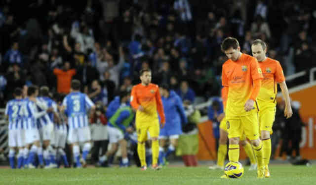 After four years Real Sociedad beat Barcelona