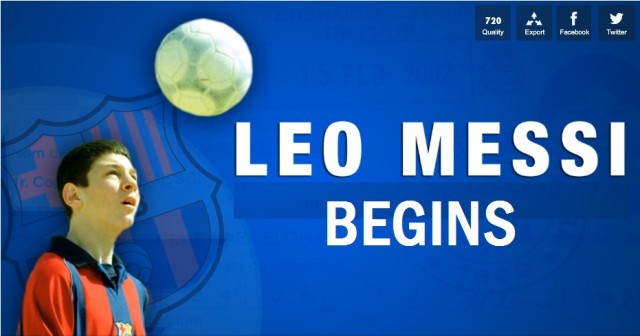 Leo Messi begins, the story of a genius