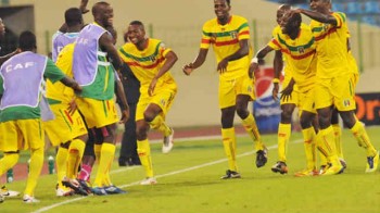 Malian football team celebrating there past goals in the African Cup of Nations. Can they do it again and make a difference this year