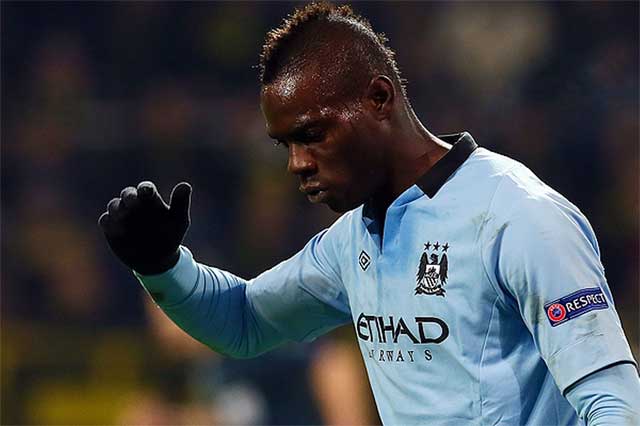 Mario Balotelli on his way out of City