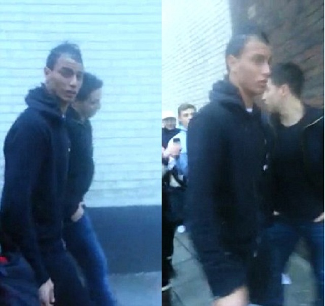 Marouane Chamakh and Samir Nasri were as one of the fans in the Manchester City and Arsenal match ended up walking and Samir Nasri suffered the abuse from fans from his ex club