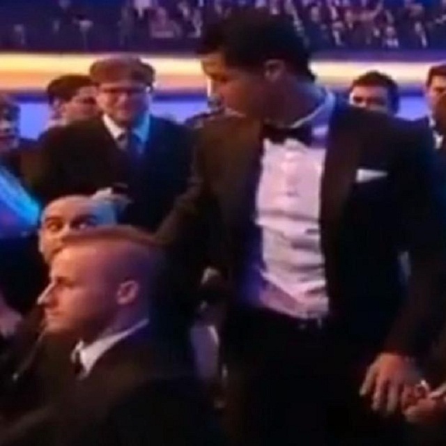 The moment when Pep Guardiola refuses to shake hands with Cristiano Ronaldo at the France Football Ballon d'Or ceremony