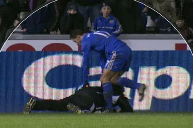 Video replay - did Chelsea's Eden Hazard kick Swansea ball boy