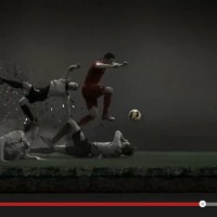 Witness the trail of carnage as Cristiano Ronaldo and the new Nike Mercurial Vapor IX explode towards goal.