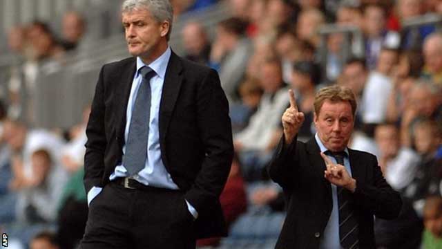 Harry Redknapp shows Mark Hughes how it's done