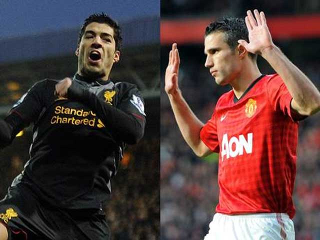 Suarez and Van Persie top of the goal scoring charts