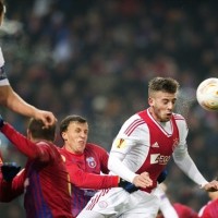 Ajax took the first step towards qualification for the last 16 of the Europa League on Thursday by beating Steaua Bucharest 2-0