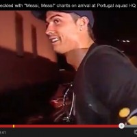 Cristiano Ronaldo heckled with ‘Messi, Messi’ chants as he arrives in Portugal [video]